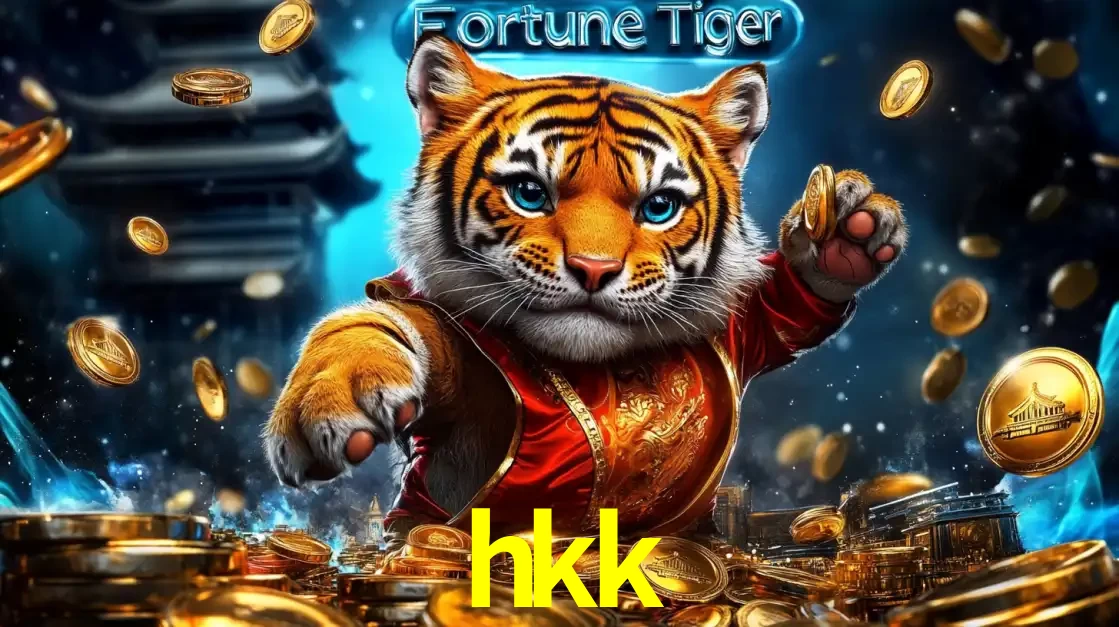 Imagem promocional do jogo de slot Fortune Tiger, com um tigre majestoso em traje tradicional cercado por uma fortuna em moedas de ouro, disponível agora no cassino hkk.